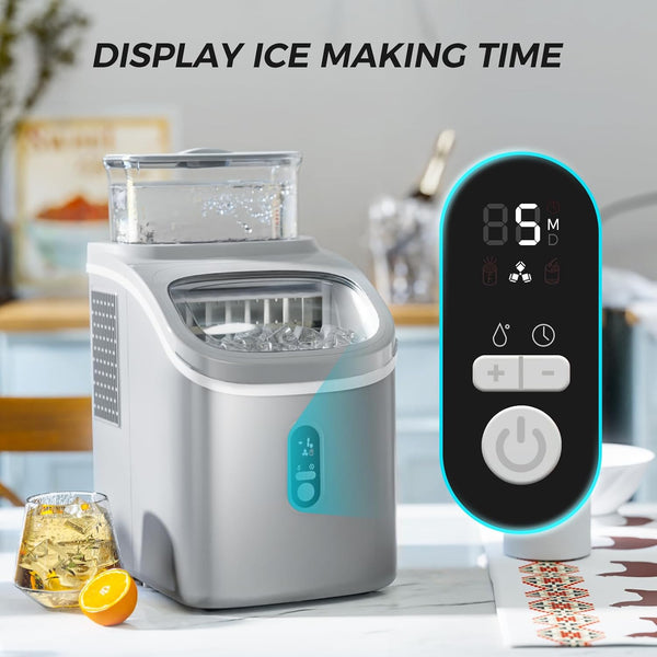 Kismile Ice Maker Countertop, Portable Ice Cube Maker Machine Z5813AF Kismile