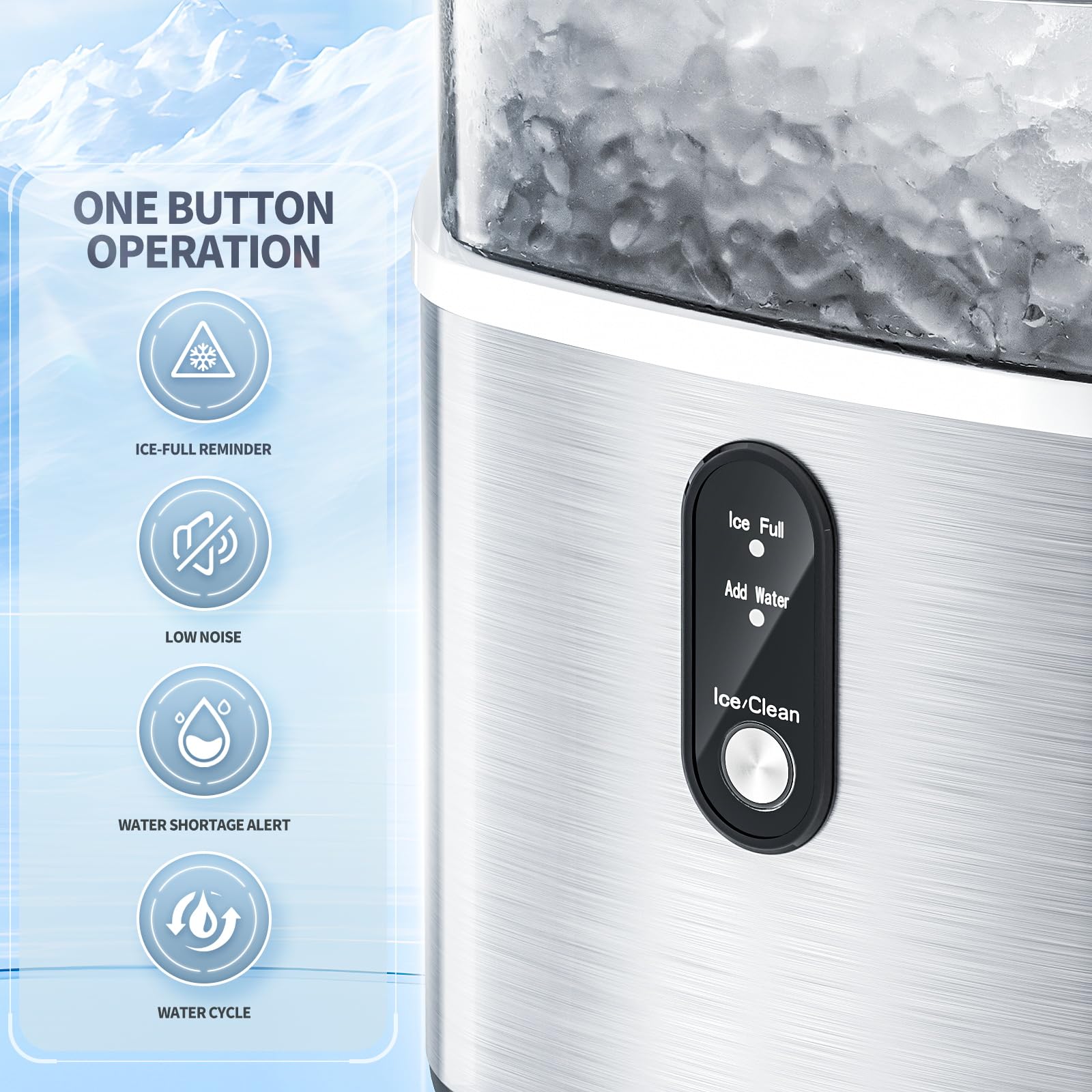 Kismile Nugget Countertop Ice Maker Z5815NB Kismile