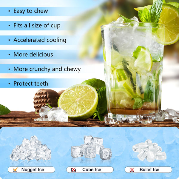 Kismile Nugget Countertop Ice Maker Z5815NB Kismile