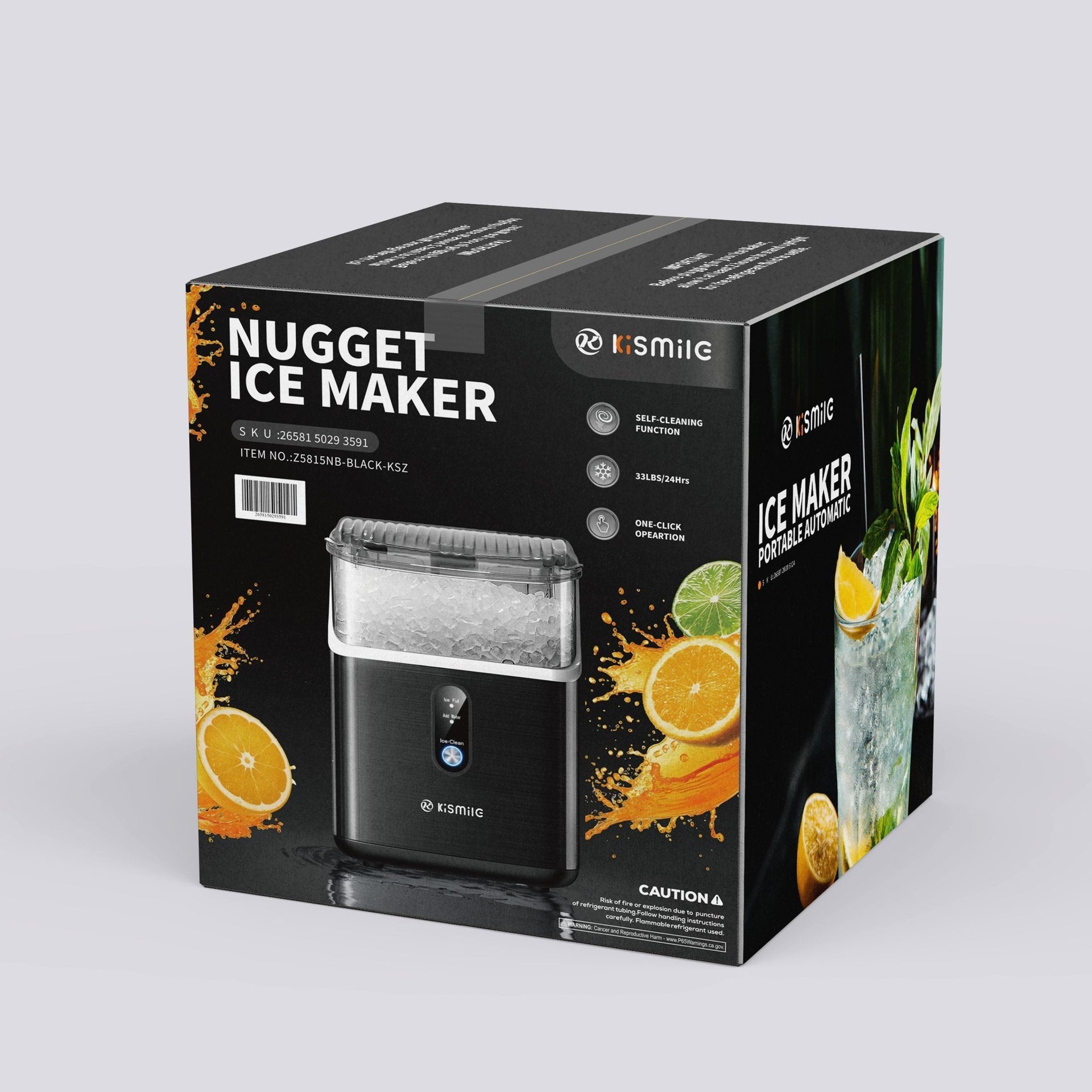Kismile Nugget Countertop Ice Maker Z5815NB Kismile