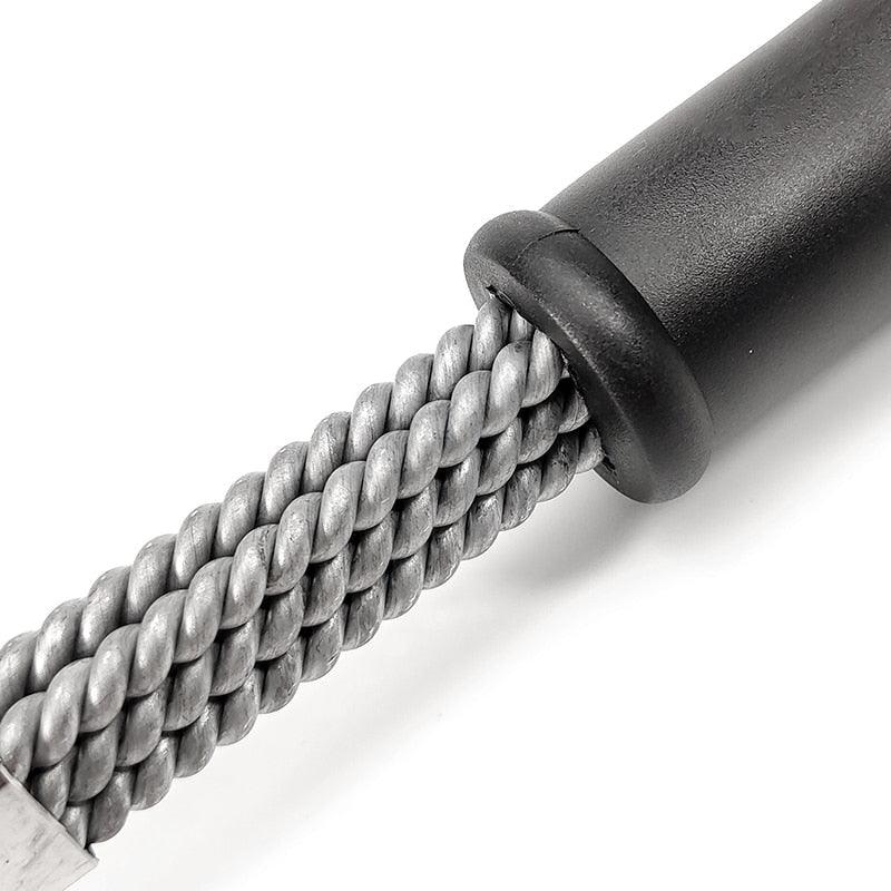 Kitchen Accessories BBQ Grill Brush and Scraper Barbecue Kit Cleaning Brush Stainless Steel Tools Wire Bristles Triangle BBQ Grill Cleaning Brush for Weber Gas Charcoal Porcelain Cast Iron & All Grilling Grates Accessories