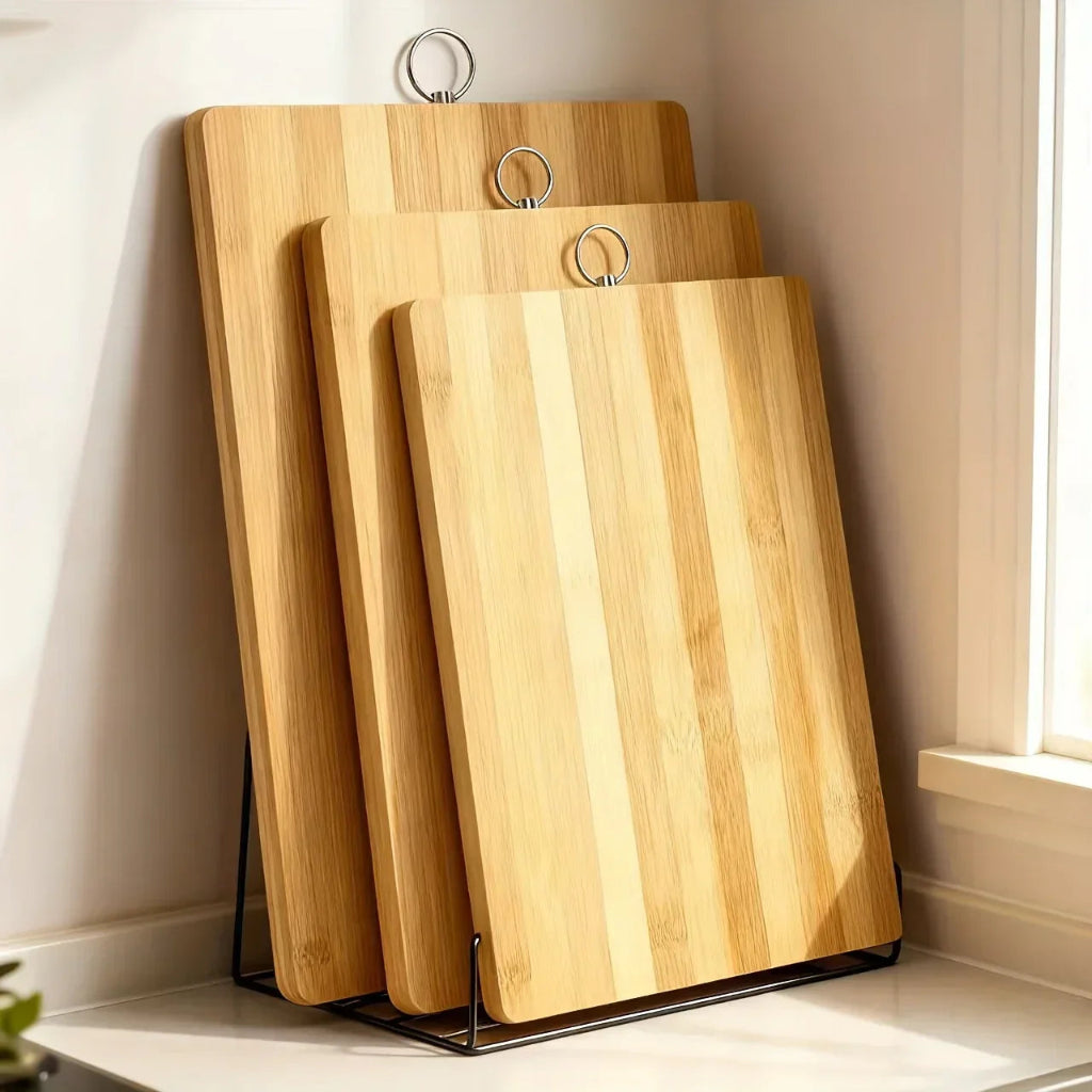 Bamboo Cutting Board Set Double-Sided Thickened Chopping Boards
