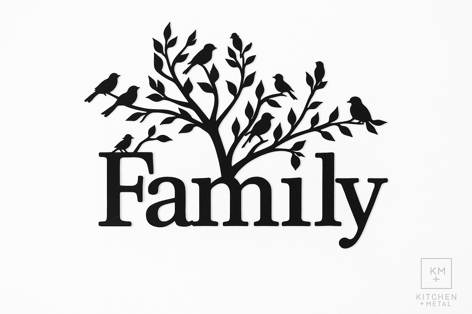 Family Tree - Metal Wall Art | Home Decor | Kitchen + Metal