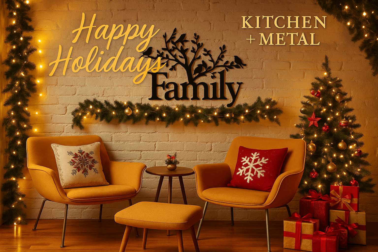 Family Tree - Metal Wall Art | Home Decor | Kitchen + Metal