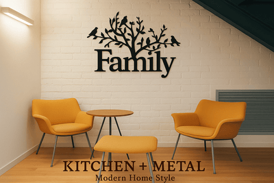 Family Tree - Metal Wall Art | Home Decor | Kitchen + Metal
