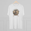 Wild Kitty Bang Bang Tri-Blend Tee – Funny Cowboy Cat Shirt - Tri-Blend Heather White / S