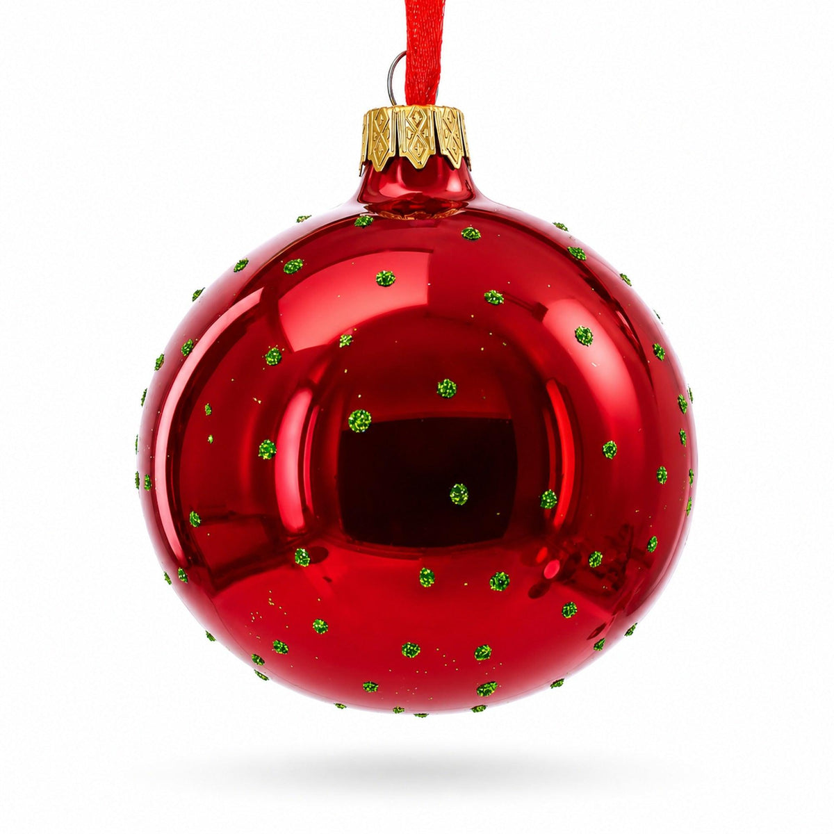 Latin American Dancers Glass Christmas Ornament 3.25 Inches