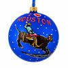 I Love Houston, Texas Glass Ball Christmas Ornament 4 Inches