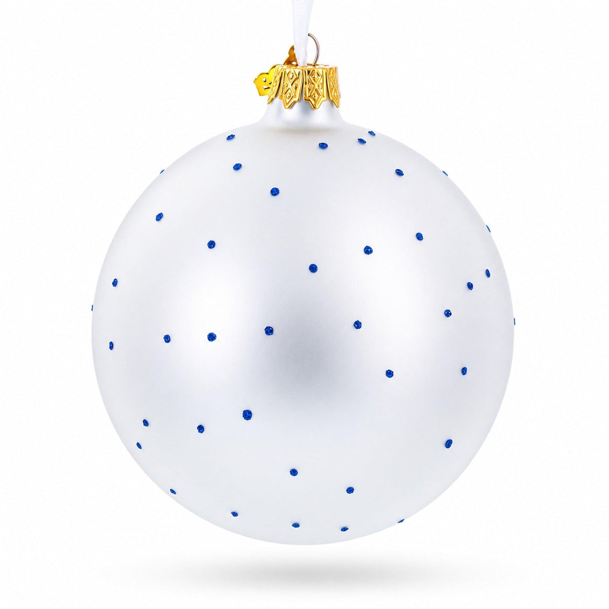 1889 'Irises' by Vincent Van Gogh Glass Ball Christmas Ornament 4 Inches