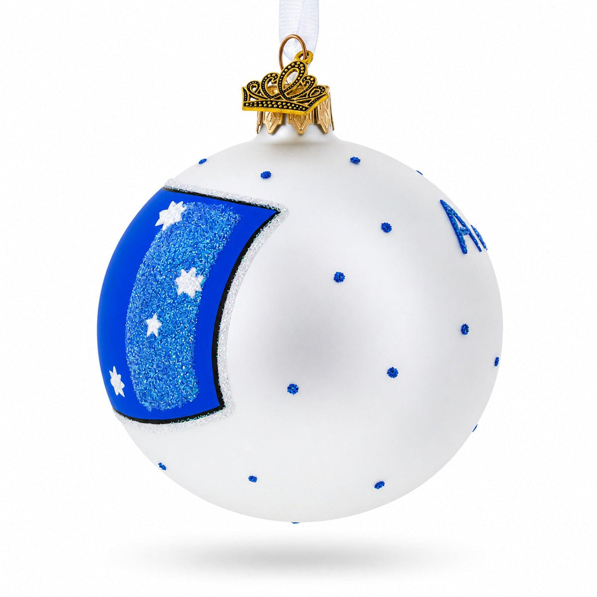 Flag of Australia Glass Ball Christmas Ornament 3.25 Inches