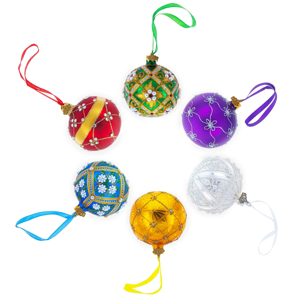 Flag of Austria Glass Ball Christmas Ornament 3.25 Inches