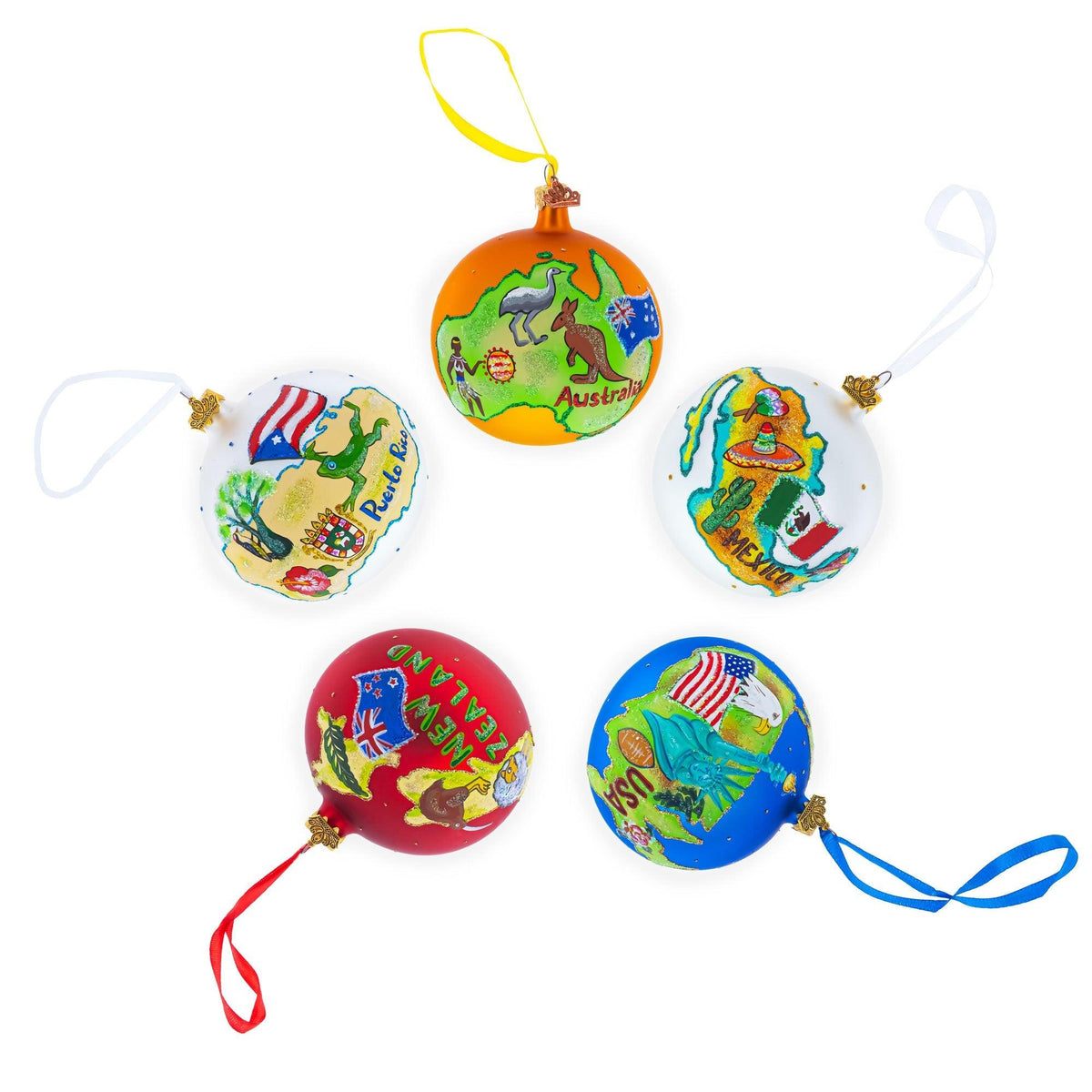 Raleigh, North Carolina Glass Ball Christmas Ornament 4 Inches