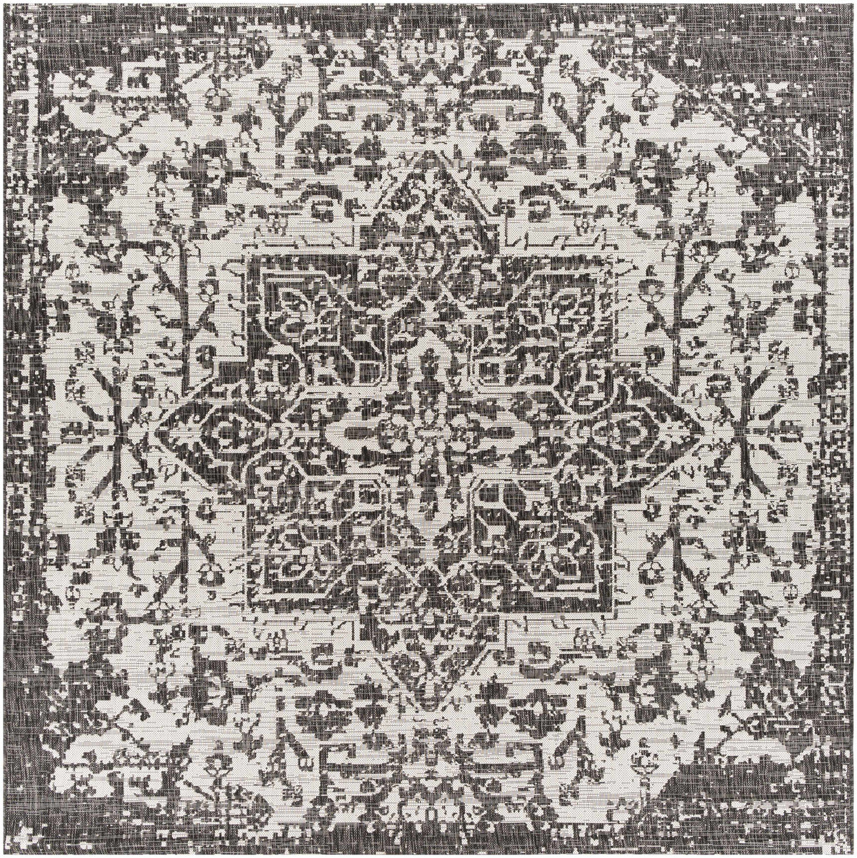 Charcoal Kilmacolm Indoor & Outdoor Area Rug - Clearance