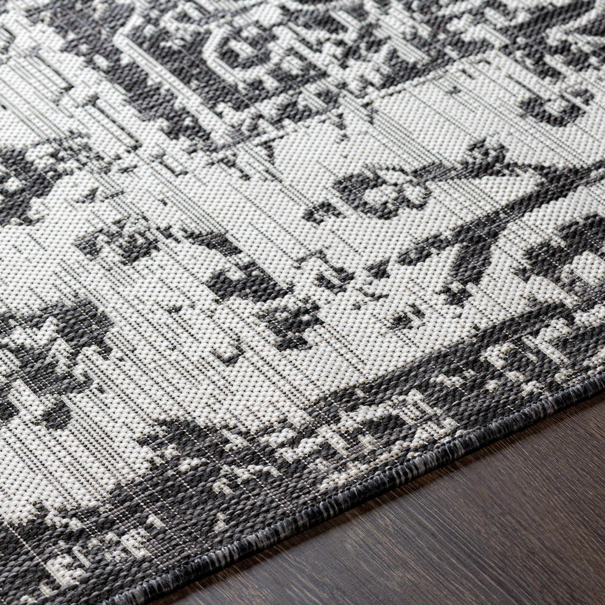 Charcoal Kilmacolm Indoor & Outdoor Area Rug - Clearance
