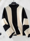 Knitted sweater autumn and winter new casual loose pullover sweater for women - Cream / L