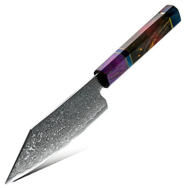 KODACHI VG10 Damascus Bunka Knife with Rosewood Burl Handle - Gifts for You 'n Me