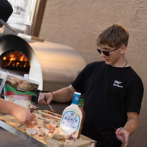 KoKoMo Grills Premium 32 Inch Stainless Steel Wood Fired Pizza Oven - KO-PIZZAOVEN (SAK92618)