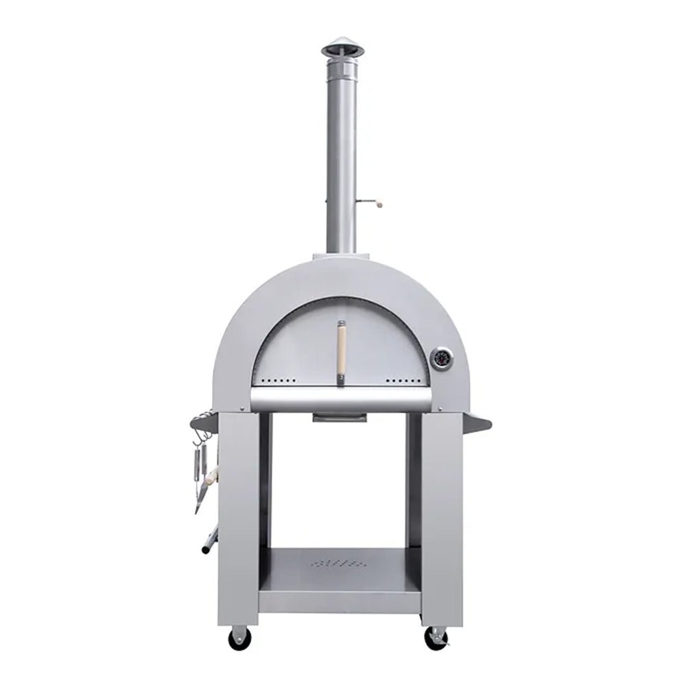 KoKoMo Grills Premium 32 Inch Stainless Steel Wood Fired Pizza Oven - KO-PIZZAOVEN (SAK92618)