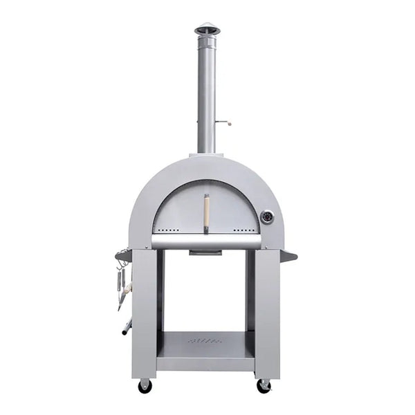 KoKoMo Grills Premium 32 Inch Stainless Steel Wood Fired Pizza Oven - KO-PIZZAOVEN (SAK92618)
