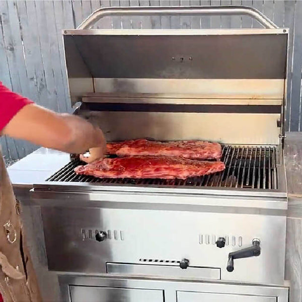 KoKoMo Grills Premium Built-In Charcoal Grill With 304 Stainless Steel And Adjustable Heat Tray, 32