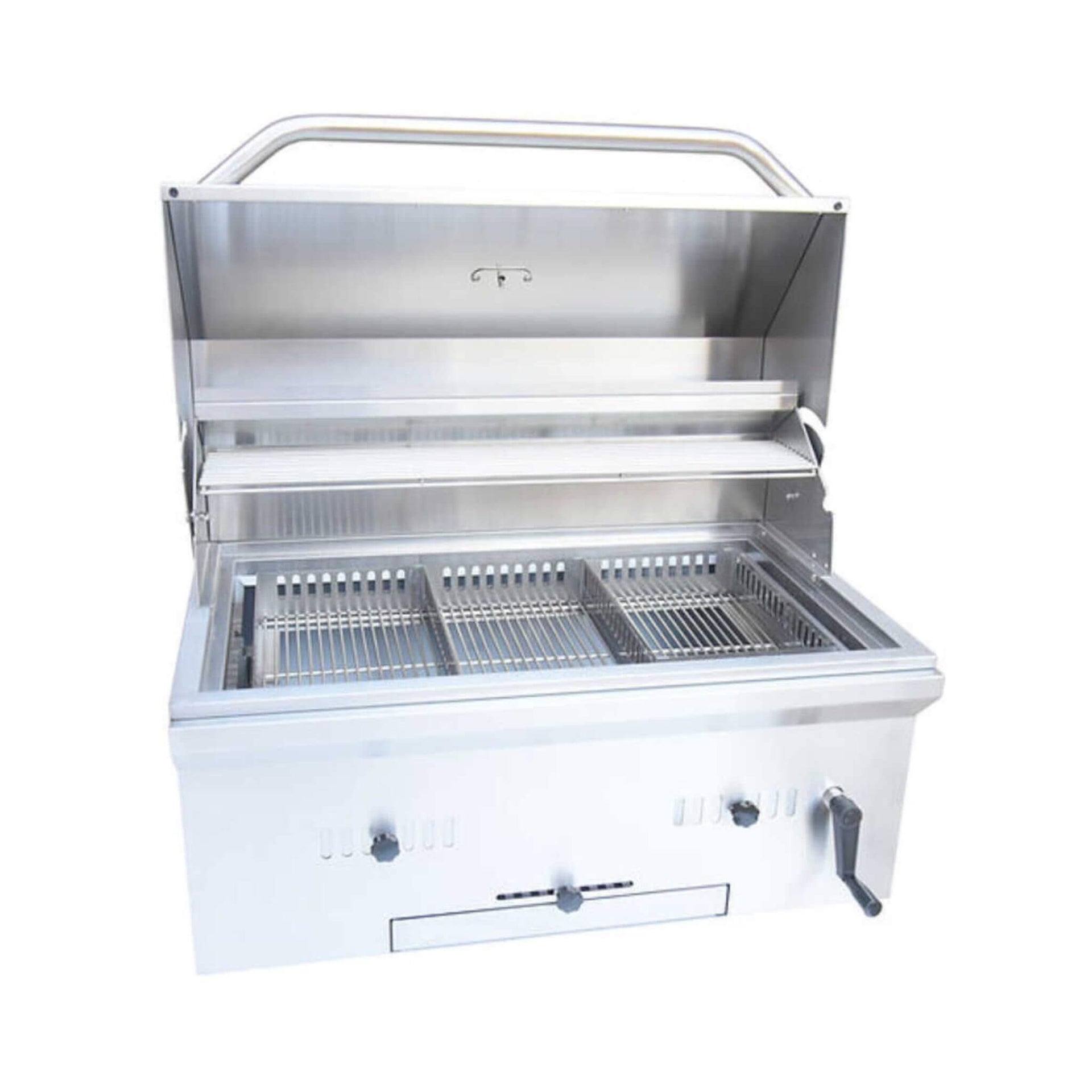 KoKoMo Grills 32-Inch Premium Built-In Charcoal Grill With 304 Stainless Steel And Adjustable Heat Tray [KO-CHAR32] (SAK32504)