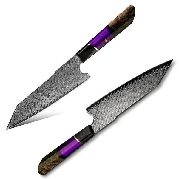 Kotetsu VG10 Chef Knife Damascus Kiritsuke Knife with Exotic Rosewood Handle - Gifts for You 'n Me