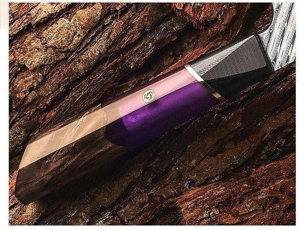 Kotetsu VG10 Chef Knife Damascus Kiritsuke Knife with Exotic Rosewood Handle - Gifts for You 'n Me