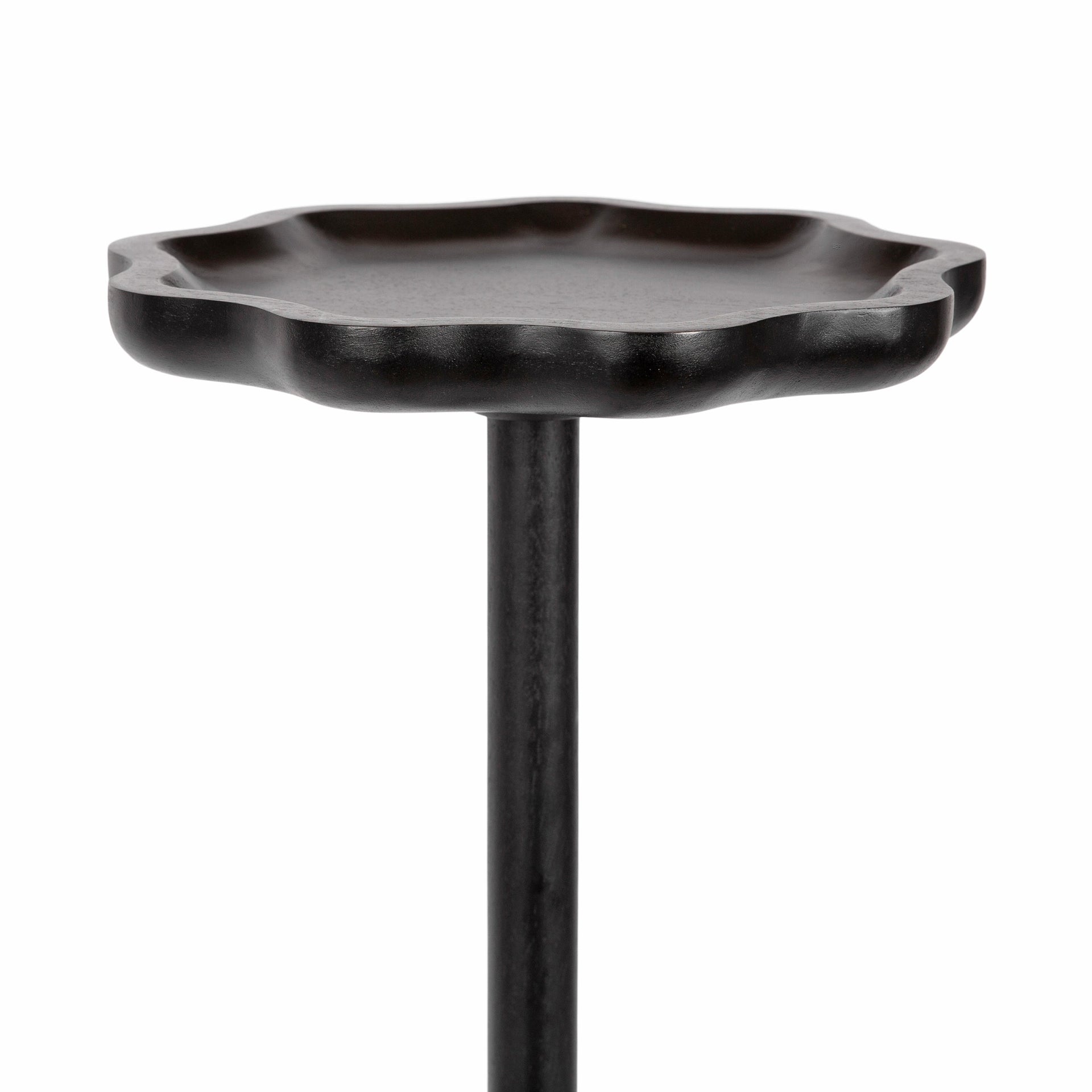 Alezar Scallop Wood Drink Table