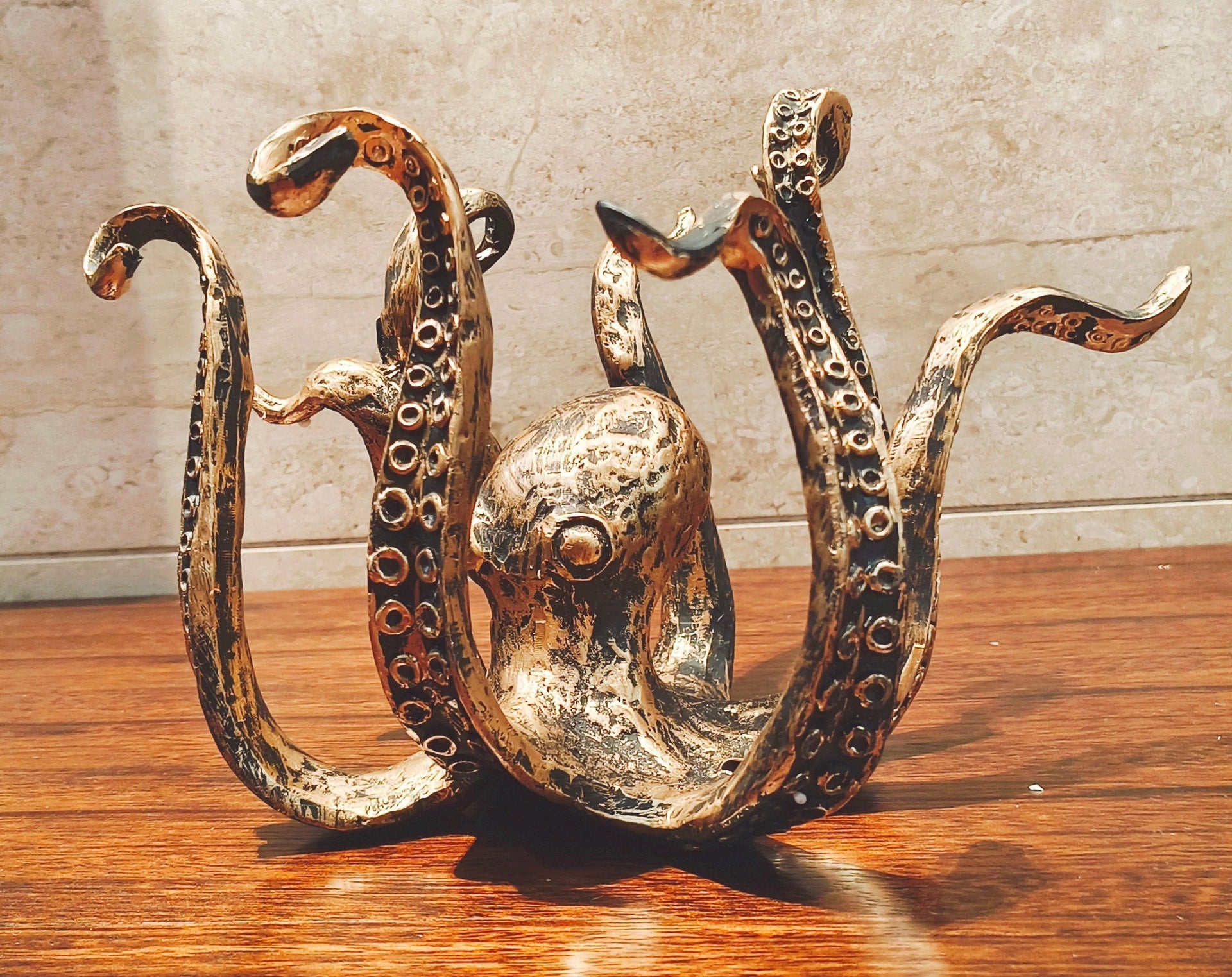 Octopus Mug Holder Stand Nautical Coffee Cup Rack Holds 8 Mugs
