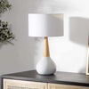 Baugo White Ceramic Table Lamp
