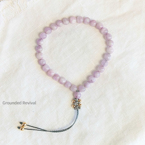 Kunzite Tasbih Bracelet | Women's Dhikr Beads - 33 Beads, 6mm