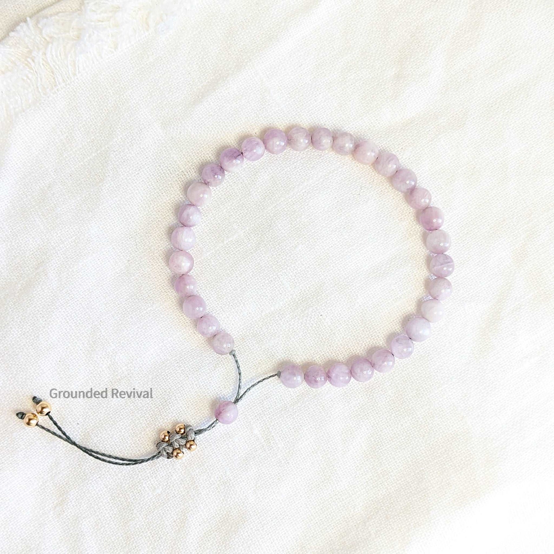 Kunzite Tasbih Bracelet | Women's Dhikr Beads - 33 Beads, 6mm