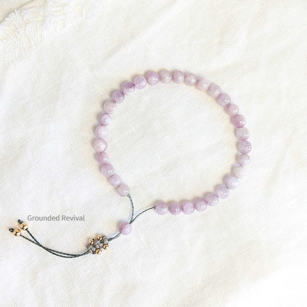 Kunzite Tasbih Bracelet | Women's Dhikr Beads - 33 Beads, 6mm