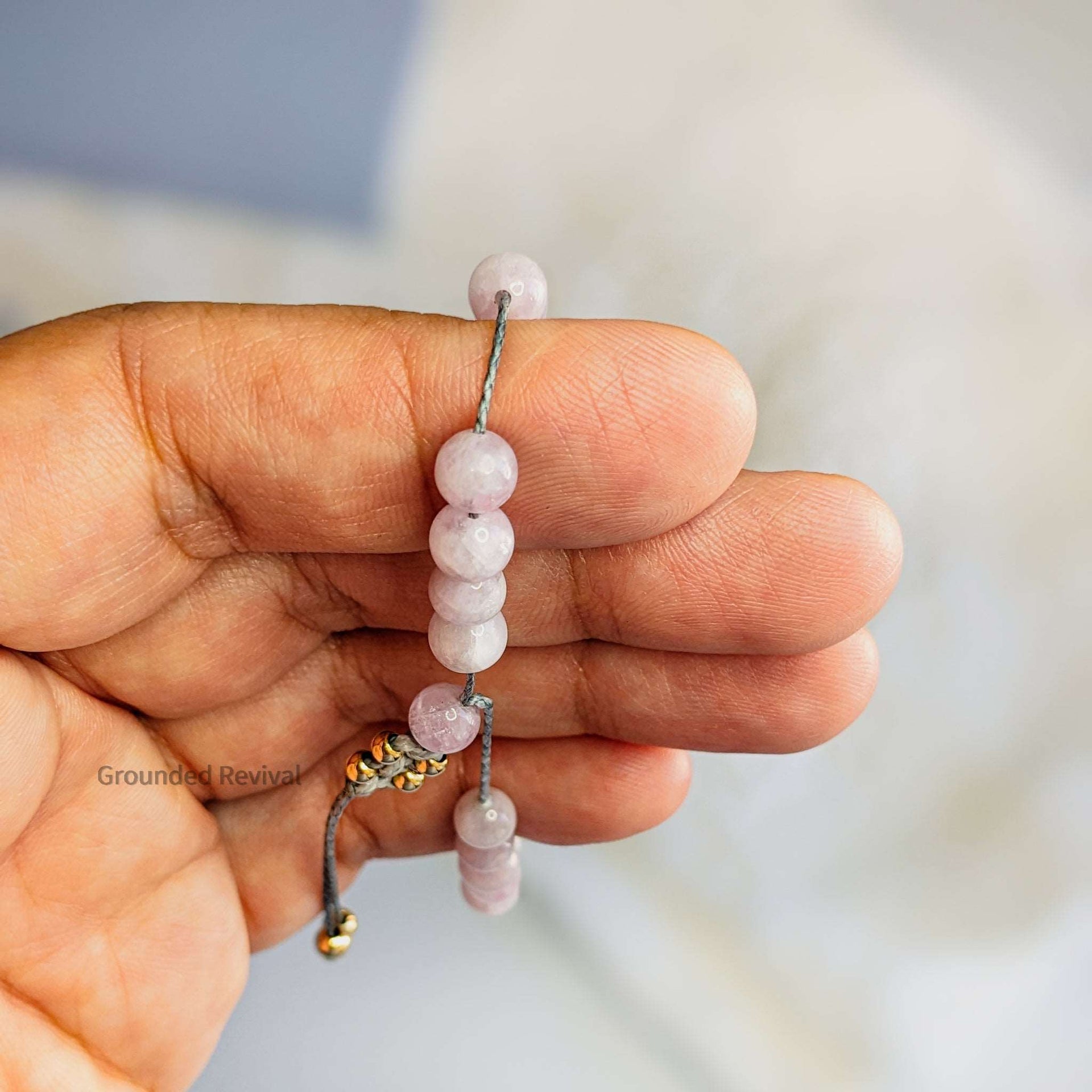 Kunzite Tasbih Bracelet | Women's Dhikr Beads - 33 Beads, 6mm