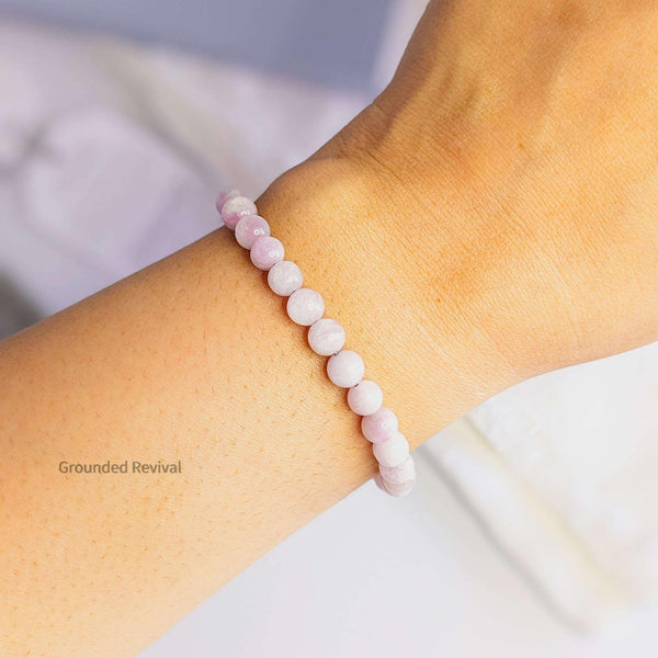Kunzite Tasbih Bracelet | Women's Dhikr Beads - 33 Beads, 6mm