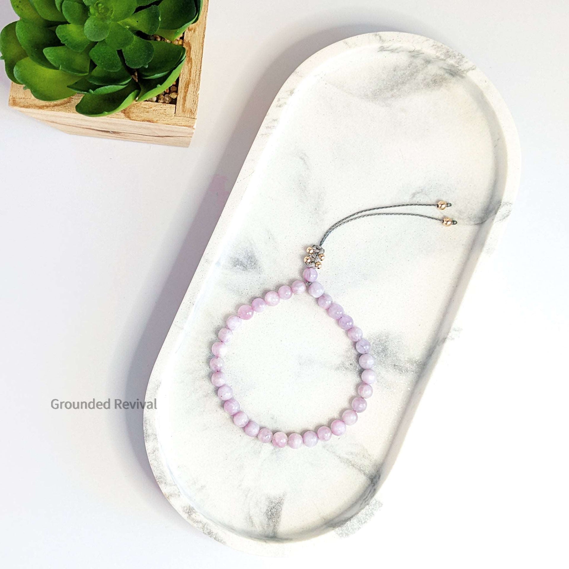 Kunzite Tasbih Bracelet | Women's Dhikr Beads - 33 Beads, 6mm