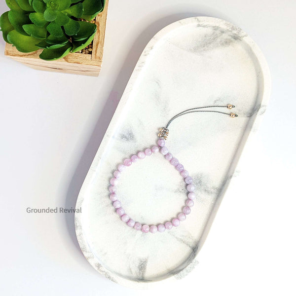 Kunzite Tasbih Bracelet | Women's Dhikr Beads - 33 Beads, 6mm