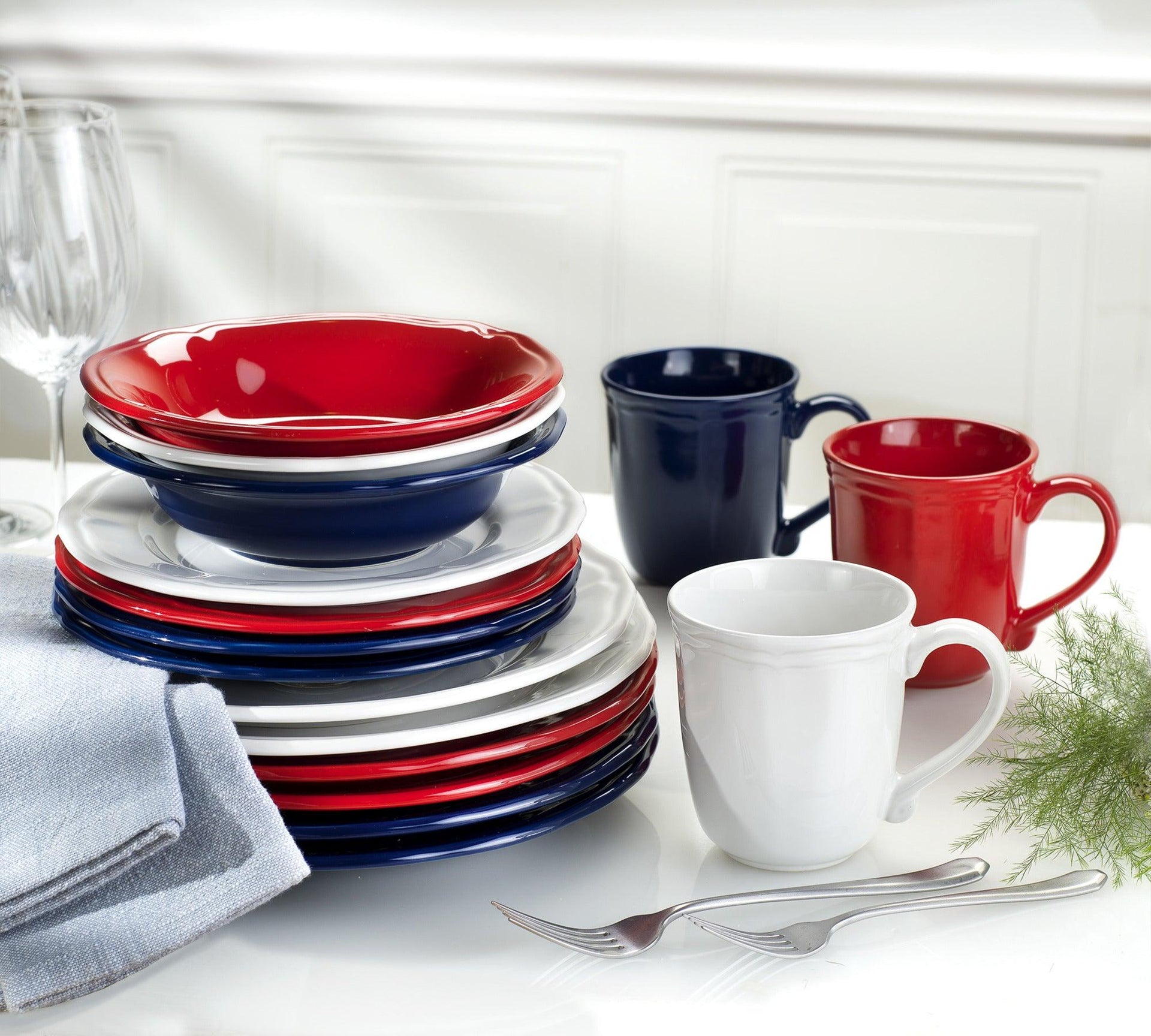 Siena 16 Piece Stoneware Dinnerware Set , Service For 4