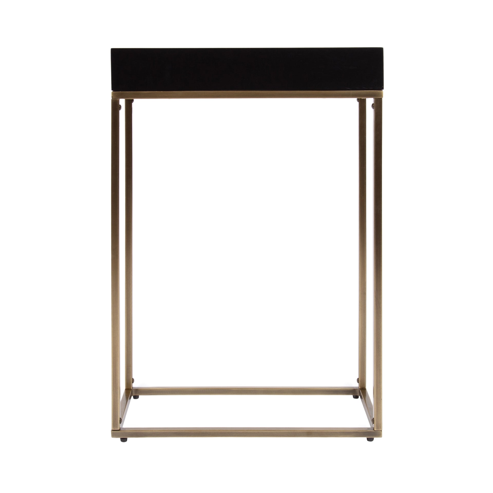 Karlsen Wood and Metal Slim Side Table