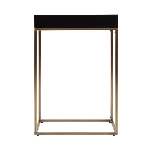 Karlsen Wood and Metal Slim Side Table