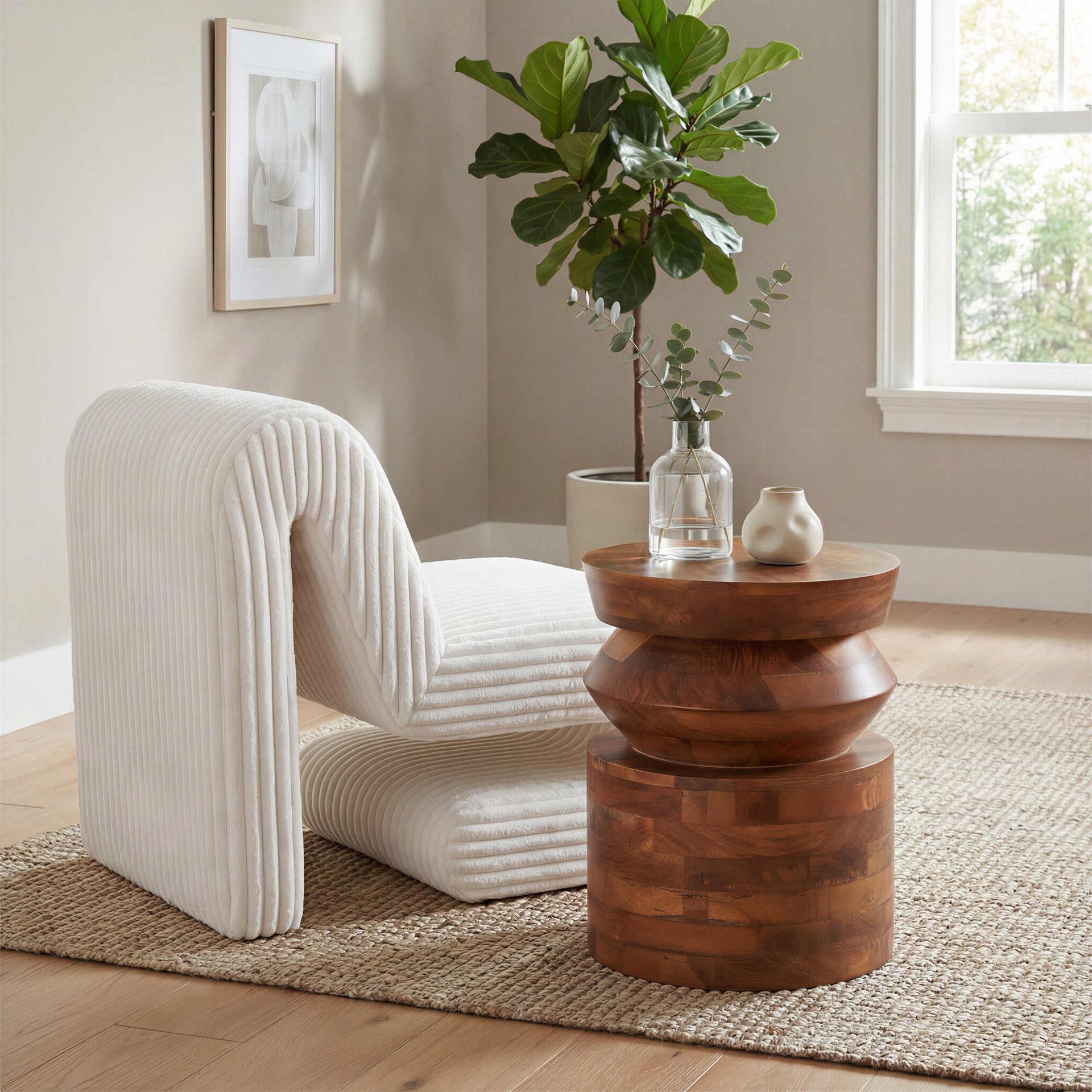 Kollam Side Table Walnut