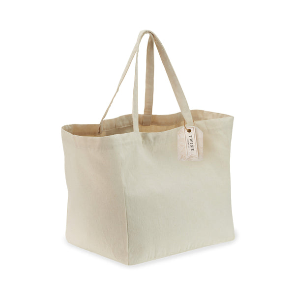 Canvas Grocery Tote, 8.3 gallon