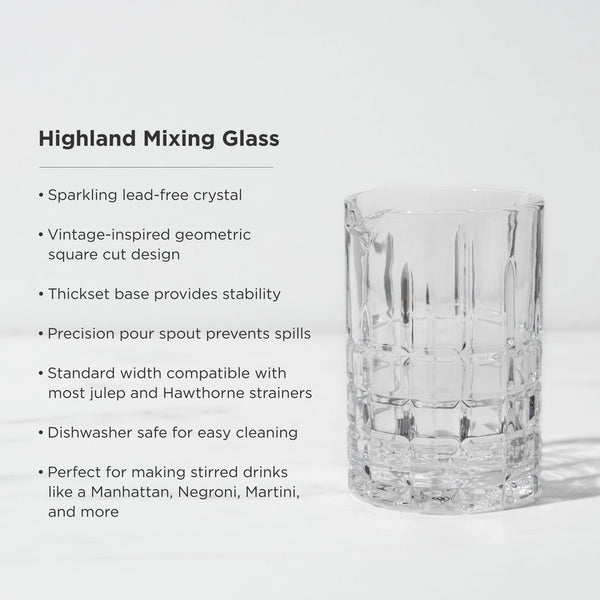 Highland Crystal Mixing Glass