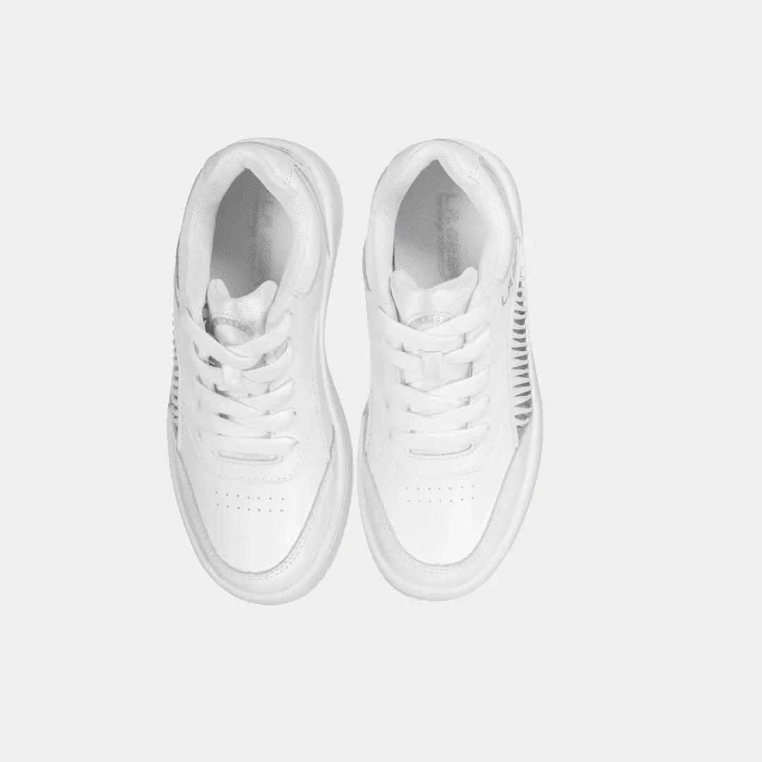 LA Gear Kids Flame Lowtop | White