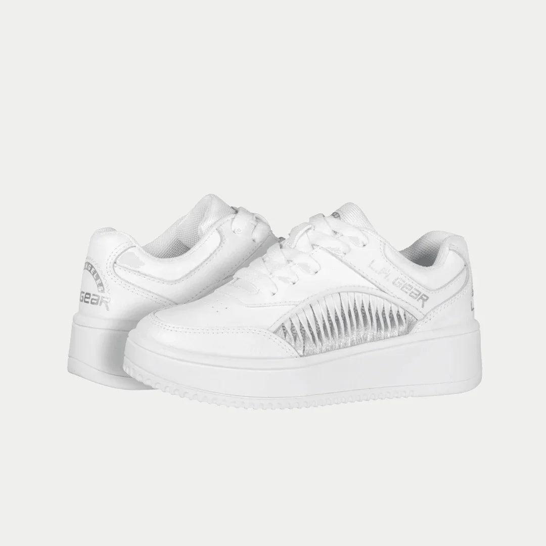 LA Gear Kids Flame Lowtop | White