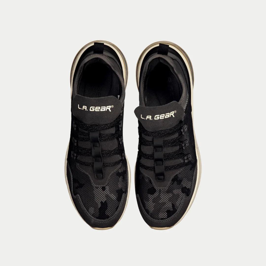 LA Gear Men’s Runyon Lowtop | Black x Gray