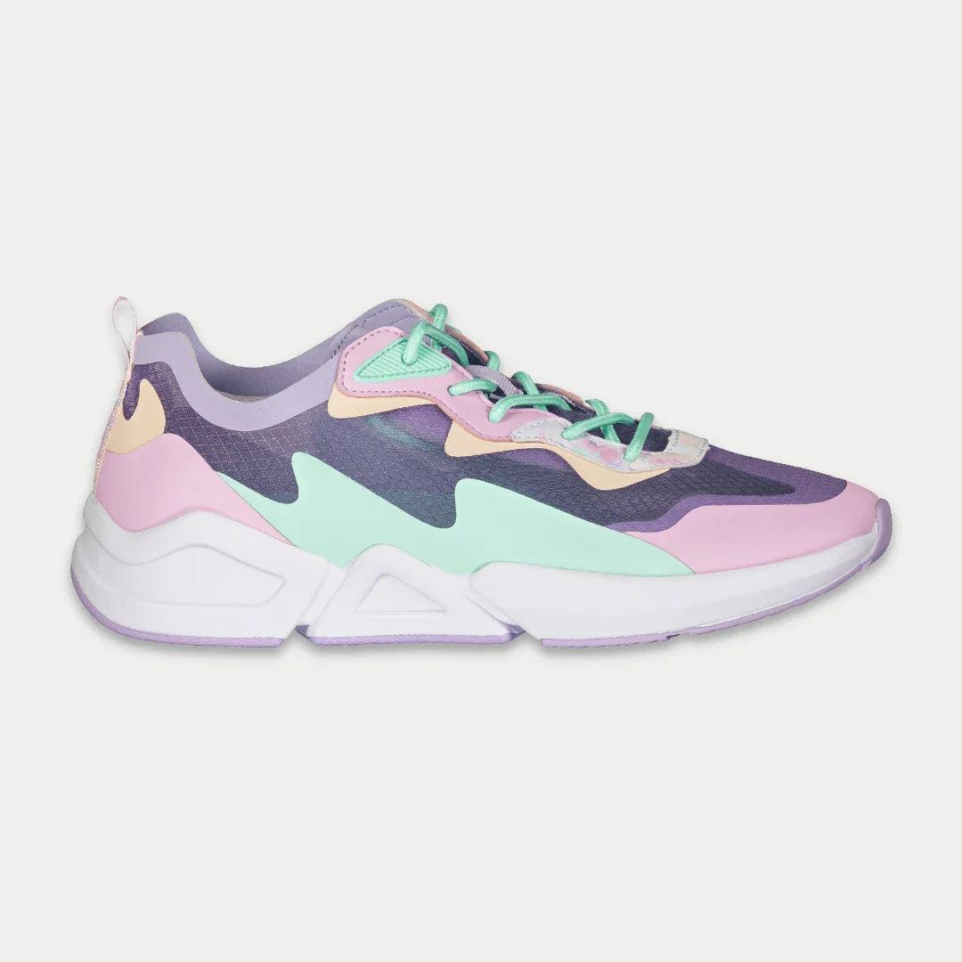 LA Gear Women's Mid-City Lowtop | Lavender x Pink