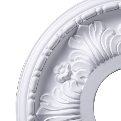 Acanthus 11'' Wide Medallion - White