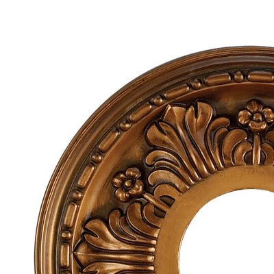 Acanthus 11'' Wide Medallion - Antique Bronze