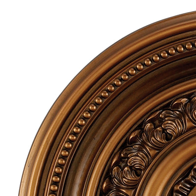 English Study 18'' Wide Medallion - Antique Brass